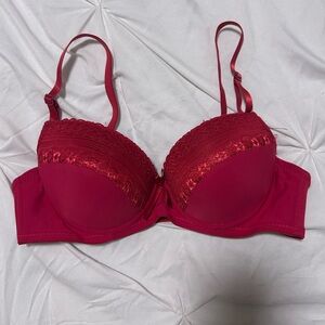 Red Lace Women's Bra